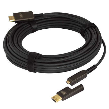 SCP 995 LSZH rated 4K 24Gbps AOC HDMI cable w/detachable connector