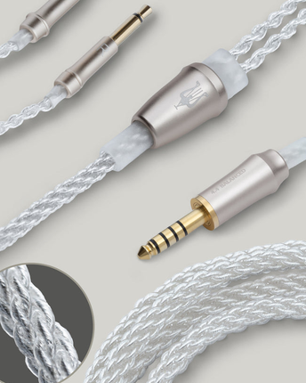 Cablu Meze Audio MONO 3.5 mm SILVER-PLATED (upgrade pentru 109 PRO, LIRIC & 99 Classics) MONO 3.5mm to 4.4mm balanced - 1.2 m