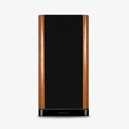 Wharfedale Aura 2 — finisaj Walnut, vedere frontală cu grilă