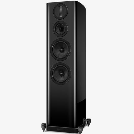 Wharfedale Aura 4 — finisaj Black, vedere din unghi