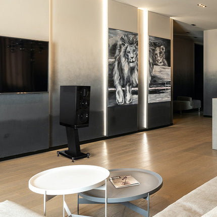 Wharfedale Aura 2 — finisaj Black, scena de living