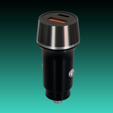 Încărcător auto AVAX CC304B CARLY 38W USB-C (PD3.0)+USB-A (QC), negru