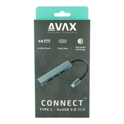 AVAX HB601 CONNECT+ HUB Type C-4xUSB 3.0