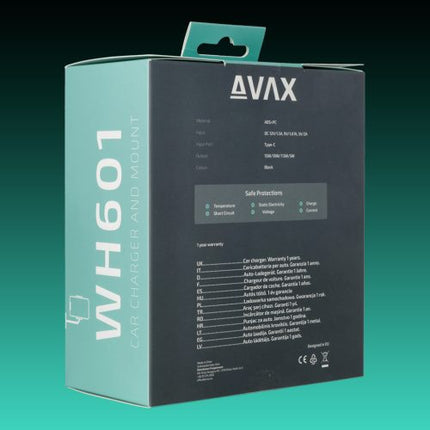 Încărcător auto wireless AVAX WH601 Freely+ pentru gurile de ventilație și parbrize, 15W