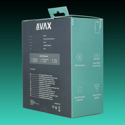 Încărcător auto wireless AVAX WH601 Freely+ pentru gurile de ventilație și parbrize, 15W