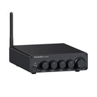 Fosi Audio BT30D PRO, cu panoul frontal, comenzile și carcasa vizibile