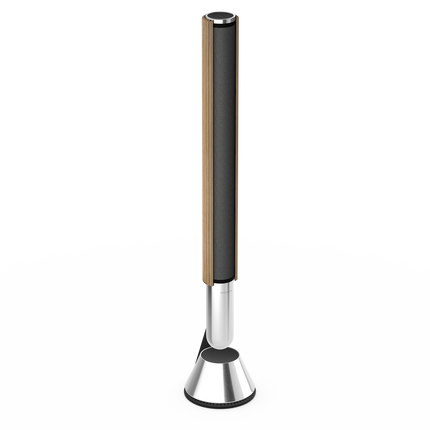 Beolab 28 în Light Oak cu Natural Aluminium, pe stativ
