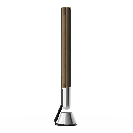 Beolab 28 în Light Oak cu Natural Aluminium, pe stativ