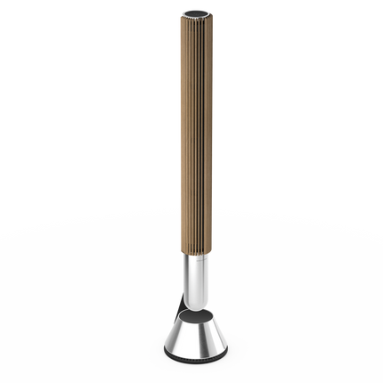 Beolab 28 în Light Oak cu Natural Aluminium, pe stativ