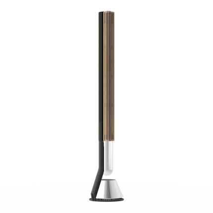 Beolab 28 în Light Oak cu Natural Aluminium, pe stativ
