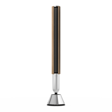 Beolab 28 în Light Oak cu Natural Aluminium, pe stativ