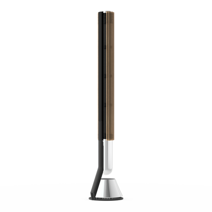 Beolab 28 în Light Oak cu Natural Aluminium, pe stativ