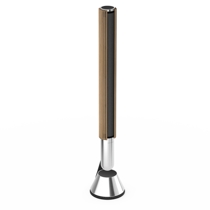 Beolab 28 în Light Oak cu Natural Aluminium, pe stativ