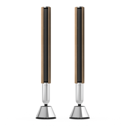 Beolab 28 în Light Oak cu Natural Aluminium, pe stativ