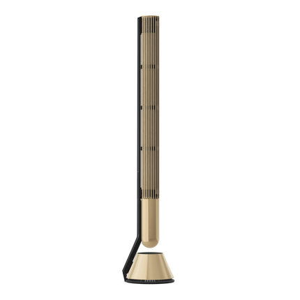 Beolab 28 în Light Oak cu Gold Tone, pe stativ