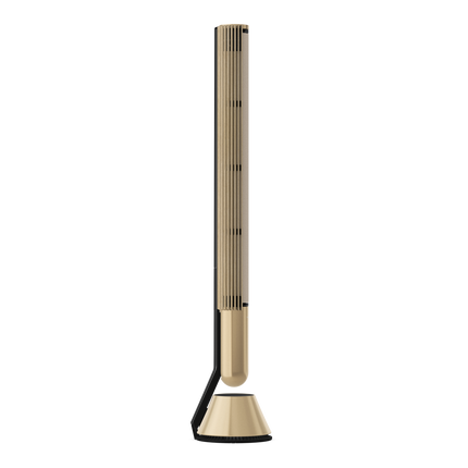 Beolab 28 în Light Oak cu Gold Tone, pe stativ