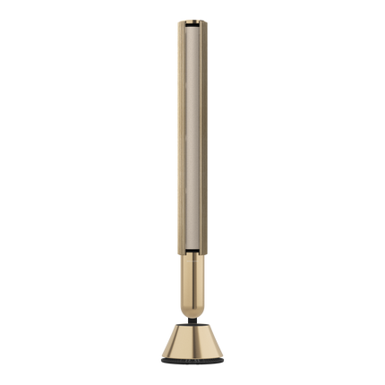 Beolab 28 în Light Oak cu Gold Tone, pe stativ