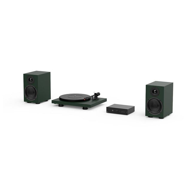 Pachet Pro-Ject Colourful Audio System - boxe, pick-up, amplificator cu streaming