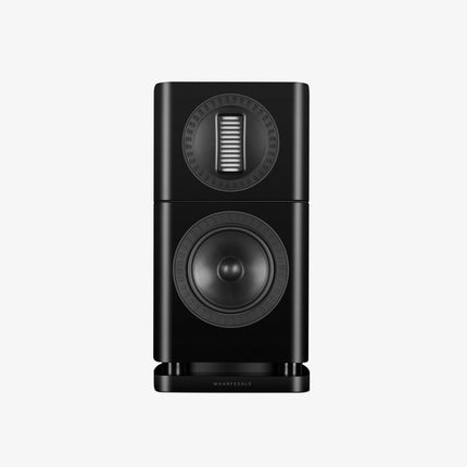 Wharfedale Elysian 1R — finisaj Black, vedere din față pe stand