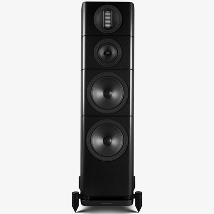 Wharfedale Elysian 4R — finisaj Matte Black, unghi lateral