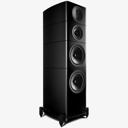 Wharfedale Elysian 4R — finisaj Matte Black, detaliu difuzoare