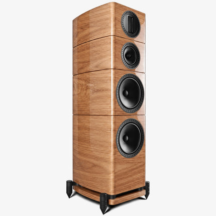 Wharfedale Elysian 4R — finisaj Walnut High Gloss, detaliu difuzoare