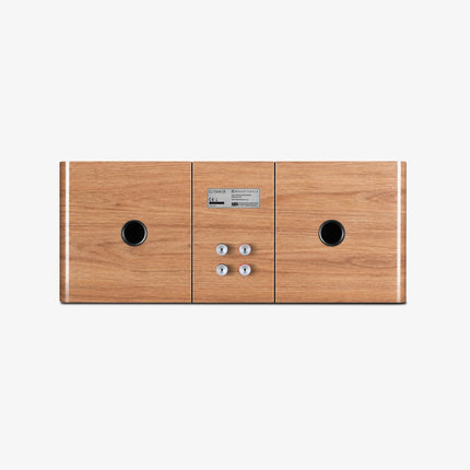Wharfedale Elysian CR — finisaj Walnut, detaliu bornier