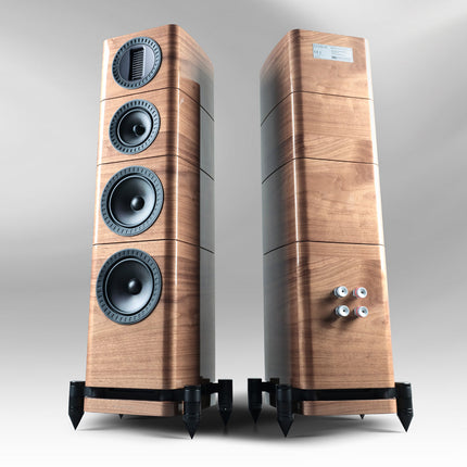 Wharfedale Elysian 3R — finisaj Walnut, față și spate cu borne