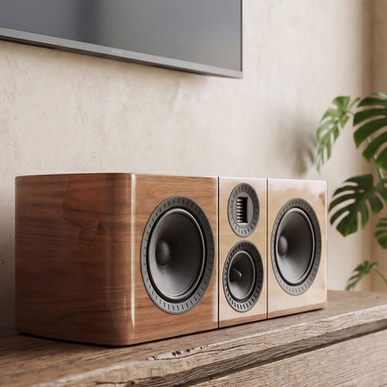 Wharfedale Elysian CR — finisaj Walnut, sub televizor, in living