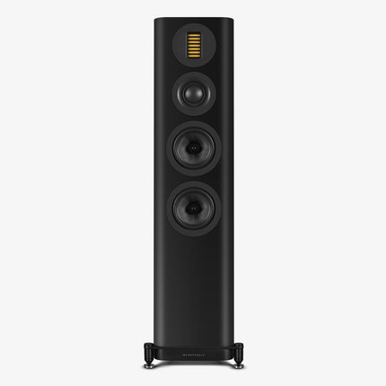 Wharfedale EVO 5.3 — finisaj Black, unghi lateral