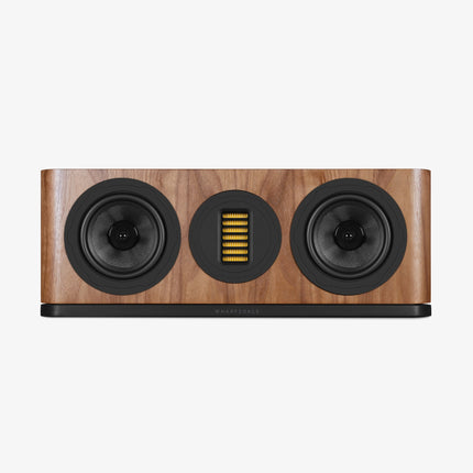 Wharfedale EVO 5.C — finisaj Walnut, vedere din față