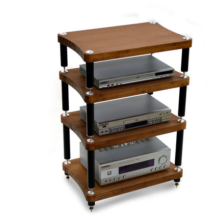 Rack Hi-Fi Atacama Evoque Eco 60-40 SE2, Dark Bamboo, 4 rafturi