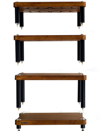 Rack Hi-Fi Atacama Evoque Eco 60-40 SE2, Dark Bamboo, 4 rafturi