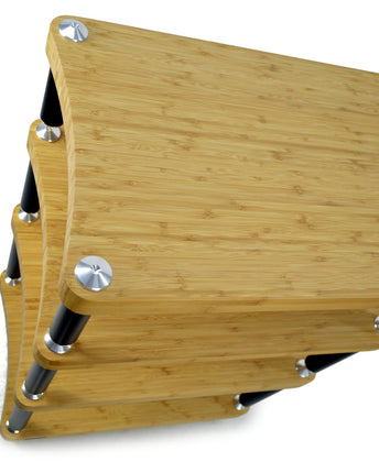 Rack Hi-Fi Atacama Evoque Eco 60-40 SE2, Natural Bamboo, 4 rafturi