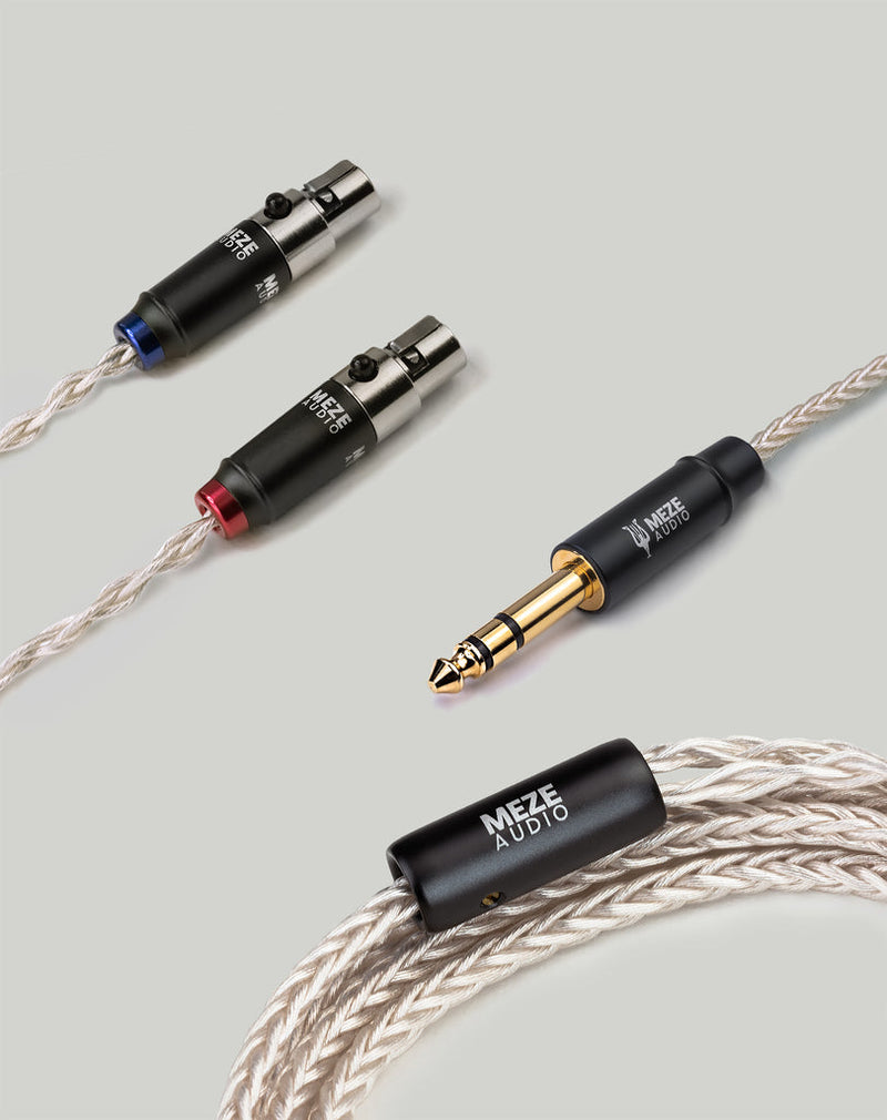 Cablu Meze Audio MINI XLR PREMIUM Silver-Plated Pcuhd (upgrade pentru ELITE si EMPYREAN) MiniXLR to 6.3 mm - 2.5 m