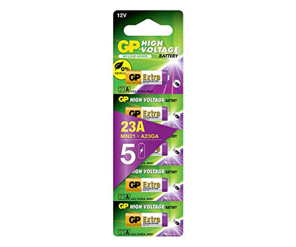 Baterii GP Extra Alkaline High Voltage 23A (MN21), 12V, pachet 5 pcs