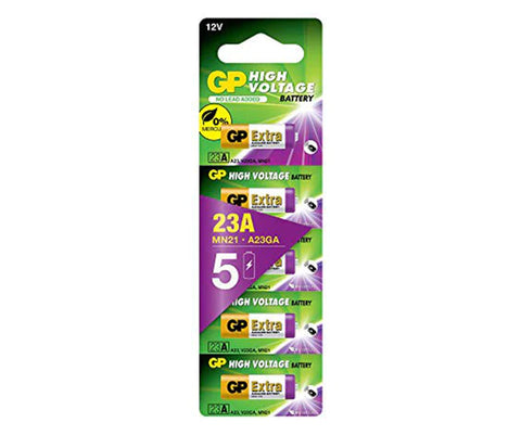 Baterii GP Extra Alkaline High Voltage 23A (MN21), 12V, pachet 5 pcs