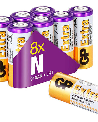 Baterii GP Extra Alkaline N/LR1, 1.5V, folie 8pcs