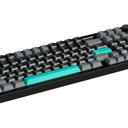 Tastatura gaming mecanica AVAX GM03 PRO wireless, GASKET, RGB, 98%, Switch-uri Gateron, Display TFT