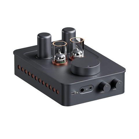 Fosi Audio GR70, cu panoul frontal, comenzile și carcasa vizibile