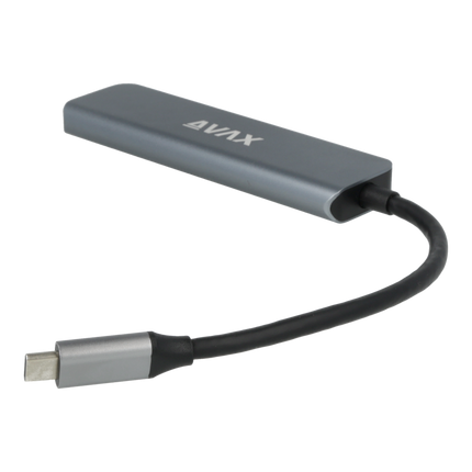 AVAX HB611 CONNECT+ 5in1 HUB Type C-HDMI(4k60Hz), Type C, 2xUSB 3.0, PD 100W HUB