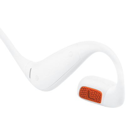 Căști sport open-ear JBL Endurance Pace, alb, detaliu cu driverul