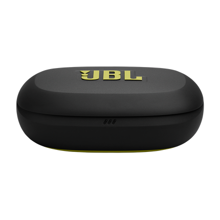 Căști sport True Wireless JBL Endurance Peak 4, negru cu lime, carcasa de încărcare închisă