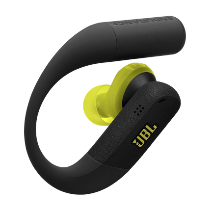 Căști sport True Wireless JBL Endurance Peak 4, negru cu lime, o cască, detaliu