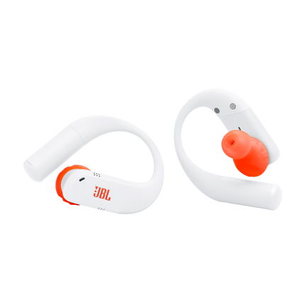 Căști sport True Wireless JBL Endurance Peak 4, alb, cele două căști