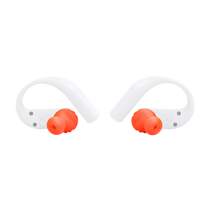 Căști sport True Wireless JBL Endurance Peak 4, alb, vedere din spate
