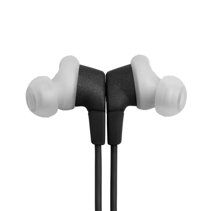 Căști sport in-ear cu fir JBL Endurance Run 3, negru cu gri, căștile prinse magnetic una de alta