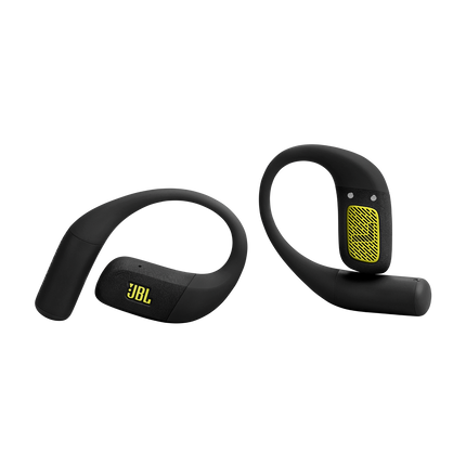 Căști sport open-ear True Wireless JBL Endurance Zone, negru cu lime, cele două căști