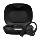 Căști open-ear True Wireless JBL Sense Lite, negru, căștile și carcasa de încărcare deschisă