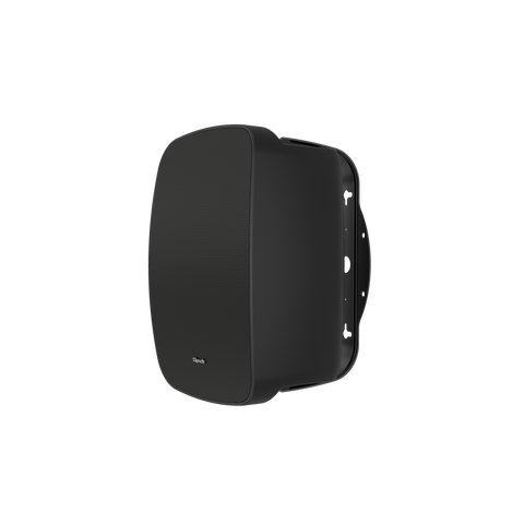 Klipsch RSM-525 in negru, vedere trei sferturi, montata vertical pe suport